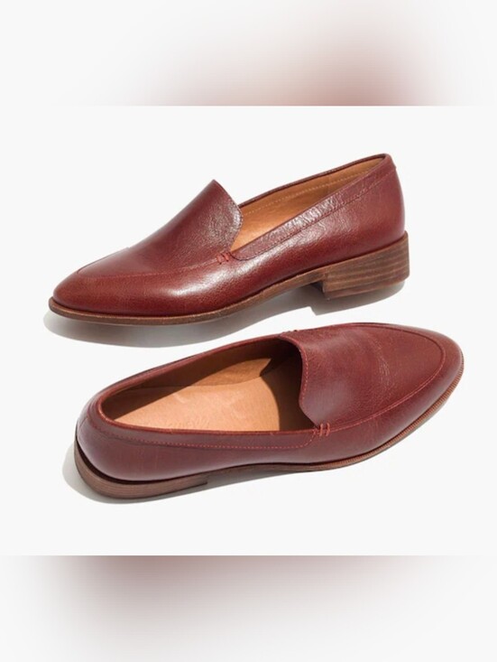 Madewell Shoes - Madewell The Frances Brown Leather Slip-On Loafers Size 5